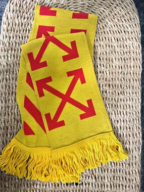 Off-White Arrows Scarf Yellow/Red